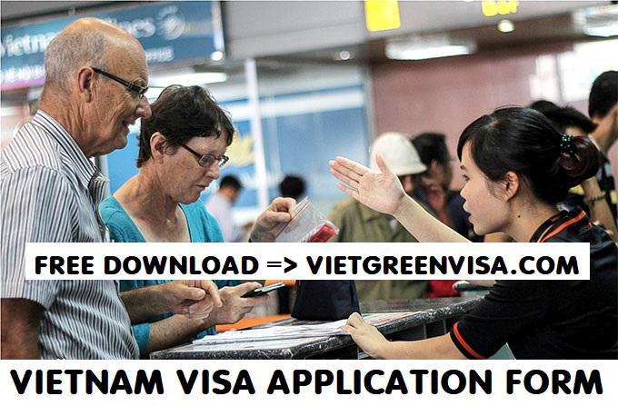Fill Out Vietnamese Visa Application Form