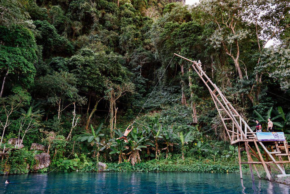 Multisport - Defying The Cliffs in Vang Vieng - Laos Tour 5 Days