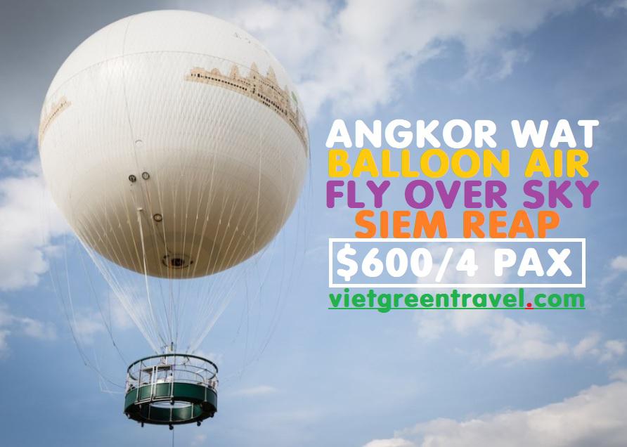 Angkor Wat Balloon Tour - Private small balloon 600$ (4pax only)